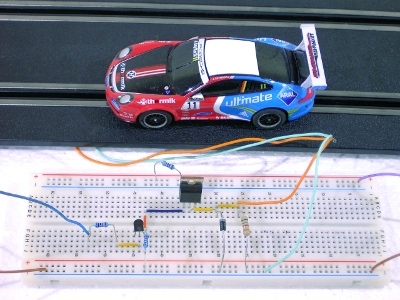 Experimentieraufbau des Carrera Codierers