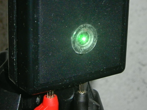 Laserpointer trifft auf den Helligkeitssensor